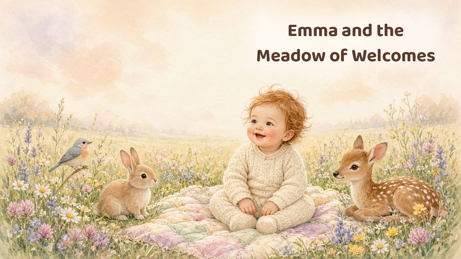 Sample page from Emma and the Meadow of Welcomes: cover