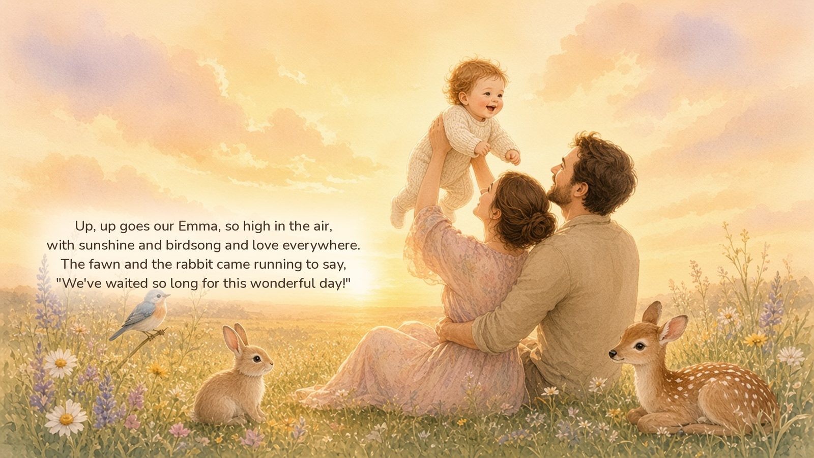 Sample page from Emma and the Meadow of Welcomes: spread 2