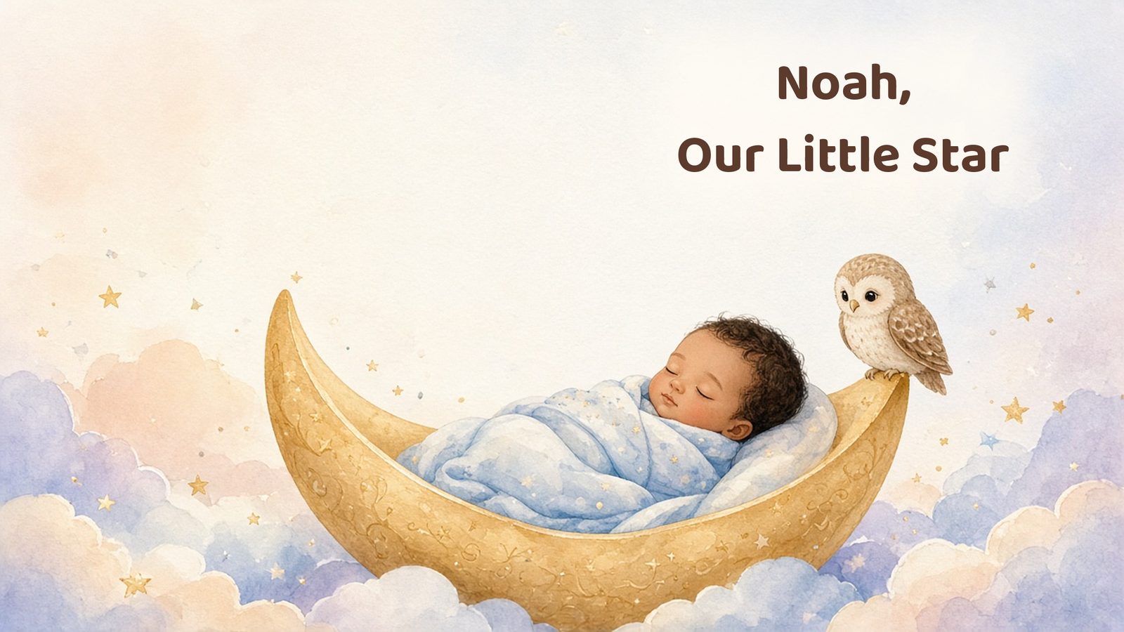 Sample page from Noah, Our Little Star: cover